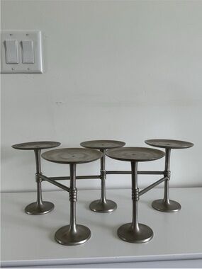 Pottery Barn centerpiece expandable 5-arm candle holder